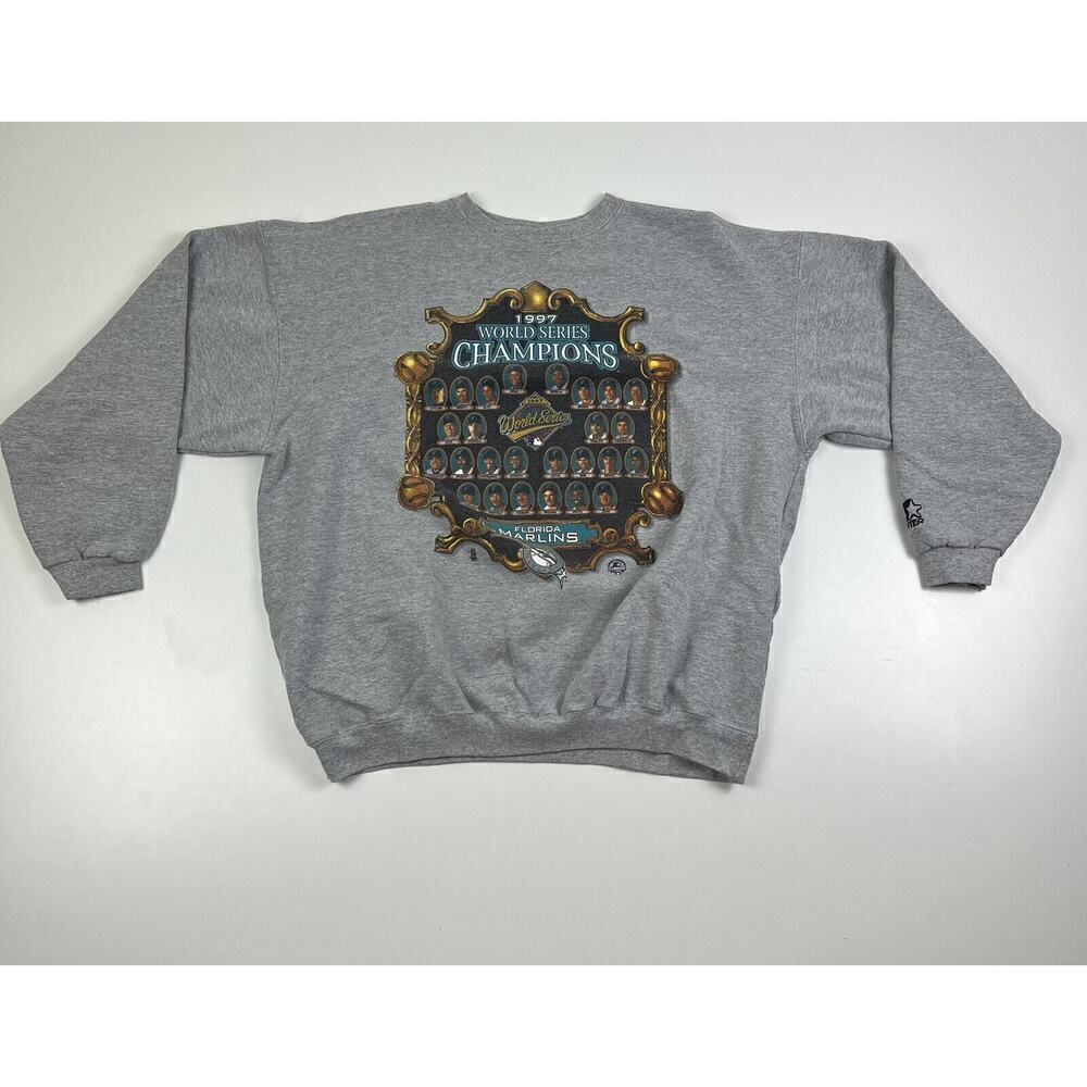 Vintage Florida Marlins 1997 World Series Champions MLB Starter Sweatshirt Sz XL